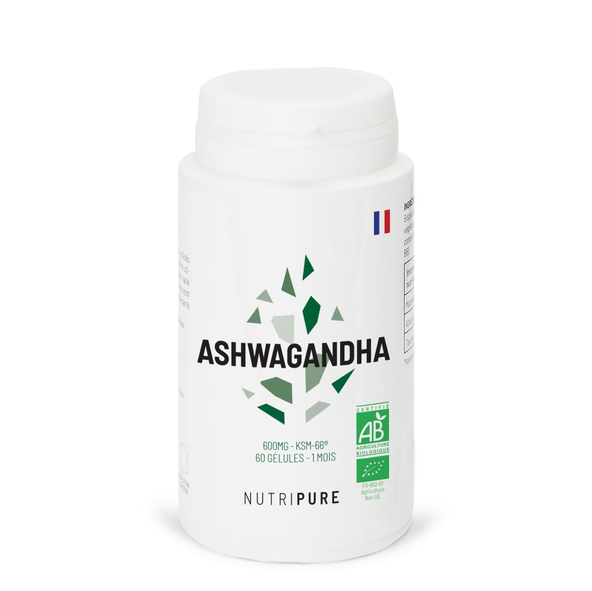 Ashwagandha Bio KSM66® | Plante Adaptogène de l&rsquo;Ayurvéda, Vegan