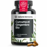 Curcuma et Gingembre Bio 4440mg – 180 gélules – poivre bio – avec curcumine et de la pipérine