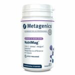Metagenics NutriMag – Triple Action – Stress, Fatigue, Tensions – Magnésium, Vitamine D & B6, Folate – 180 comprimés
