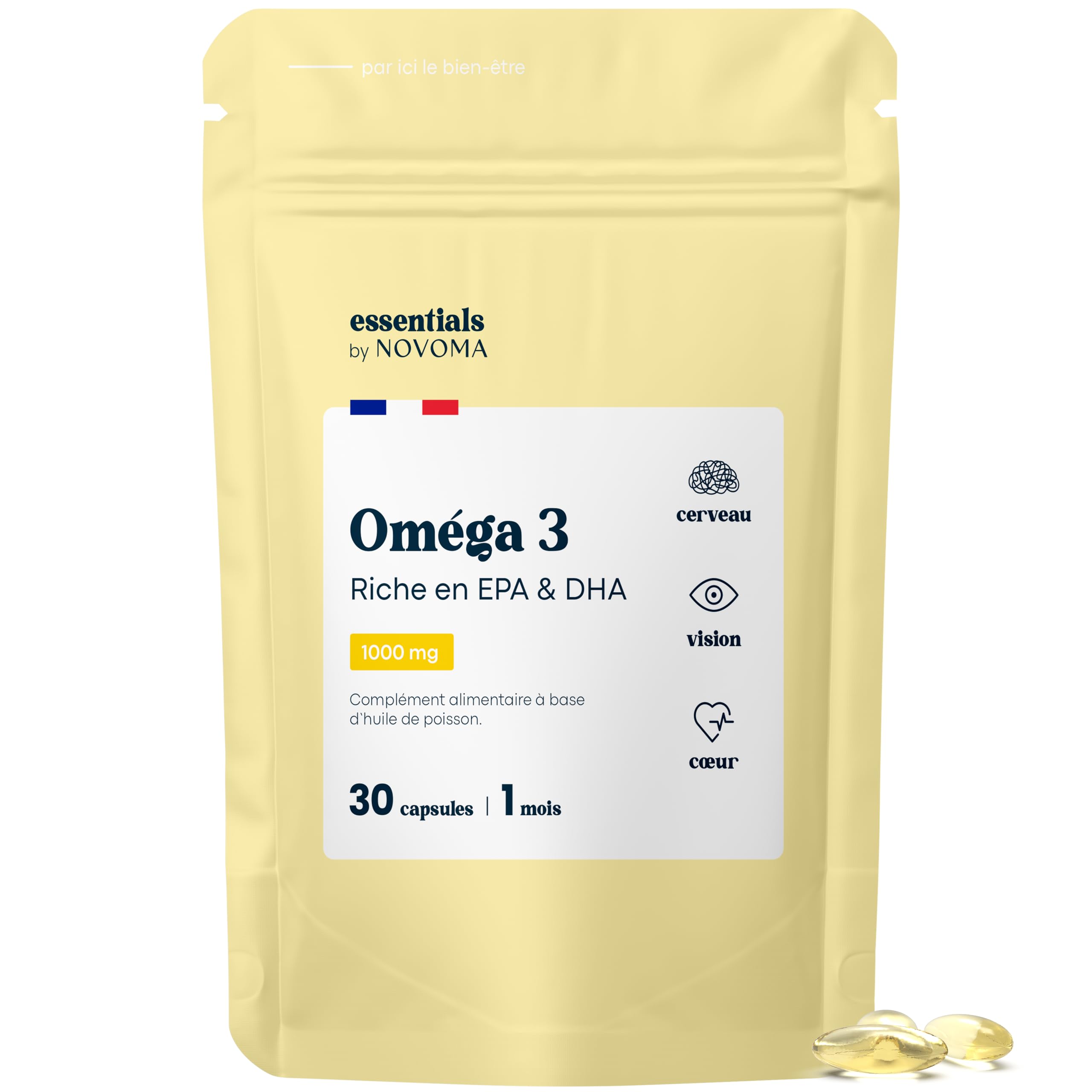 Omégas 3 EPA – DHA | 550 mg | Essentials by Novoma