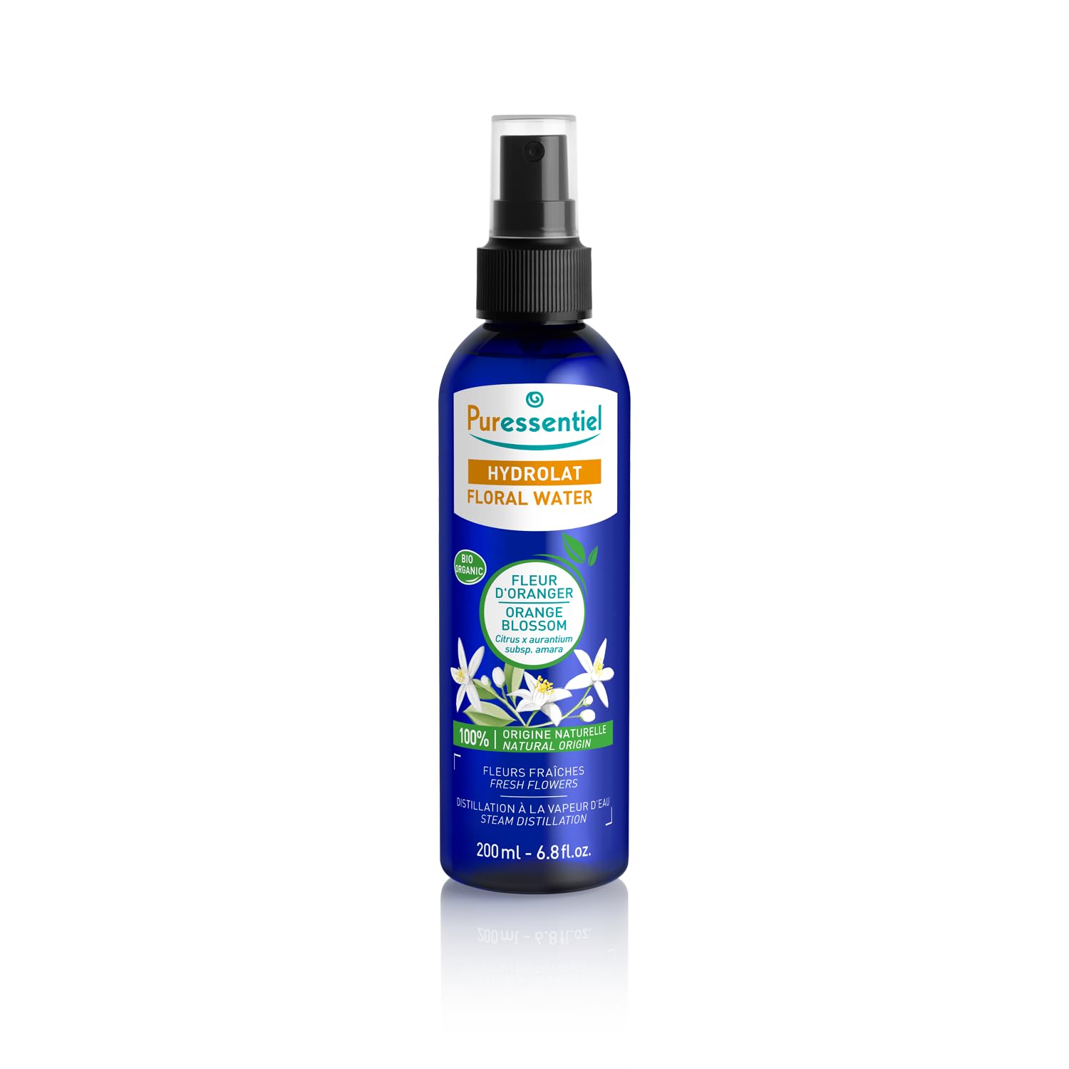 Hydrolat de Bleuet Bio – Puressentiel – Origine Naturelle – Idéal pour peaux délicates – Apaise le mental – 200 ml