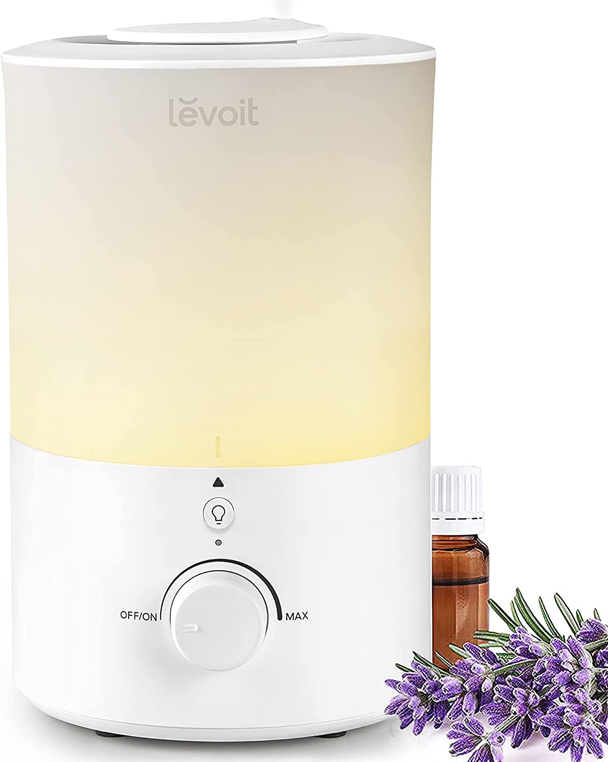 Humidificateur d&rsquo;Air Chambre et Diffuseur d&rsquo;huiles essentielles, 3L, 25h d&rsquo;Autonomie, 