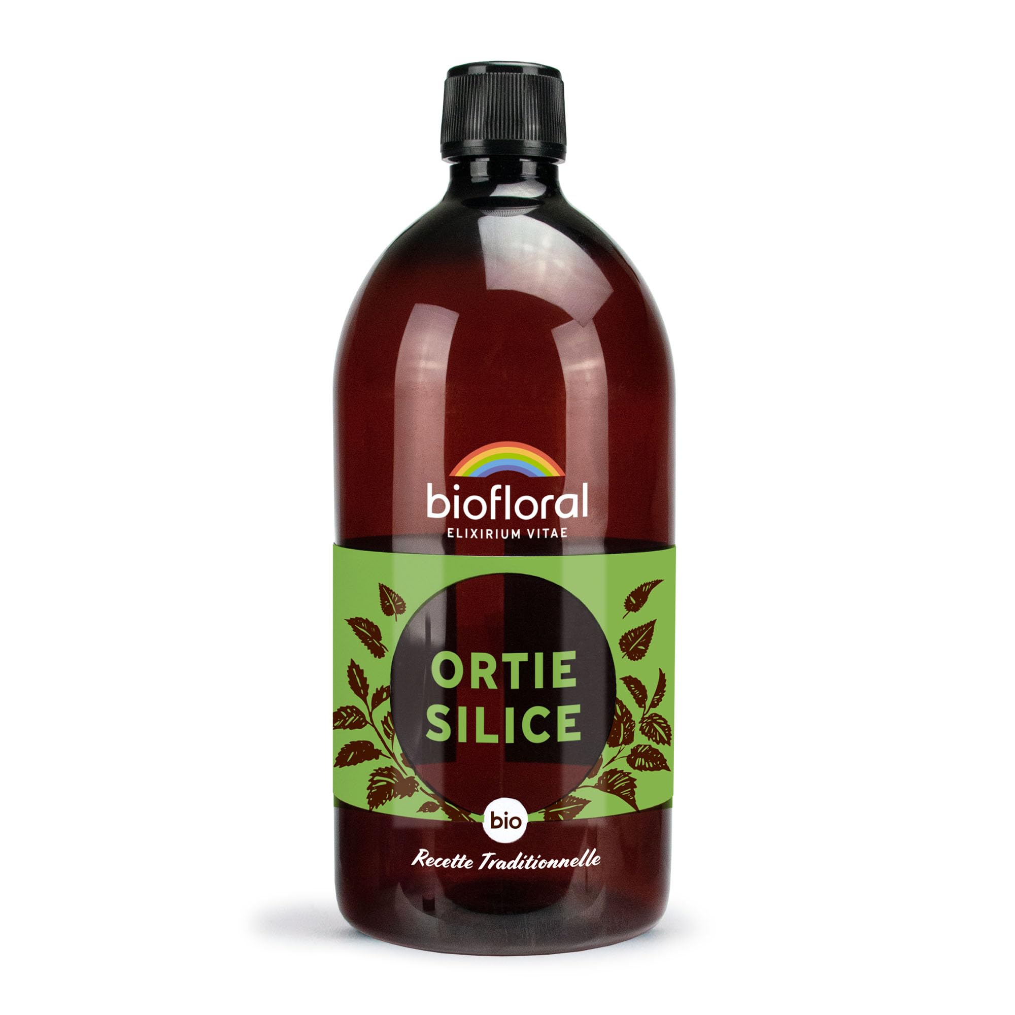 Ortie-Silice 1L – Biofloral – Buvable – Articulation Et Vitalité – Soin De La Peau – Certifiée DEMETER & Bio