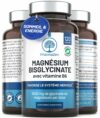 Magnésium Bisglycinate 300 mg + Vitamine B6 – Sommeil, Stress, Fatigue – Absorption Maximale