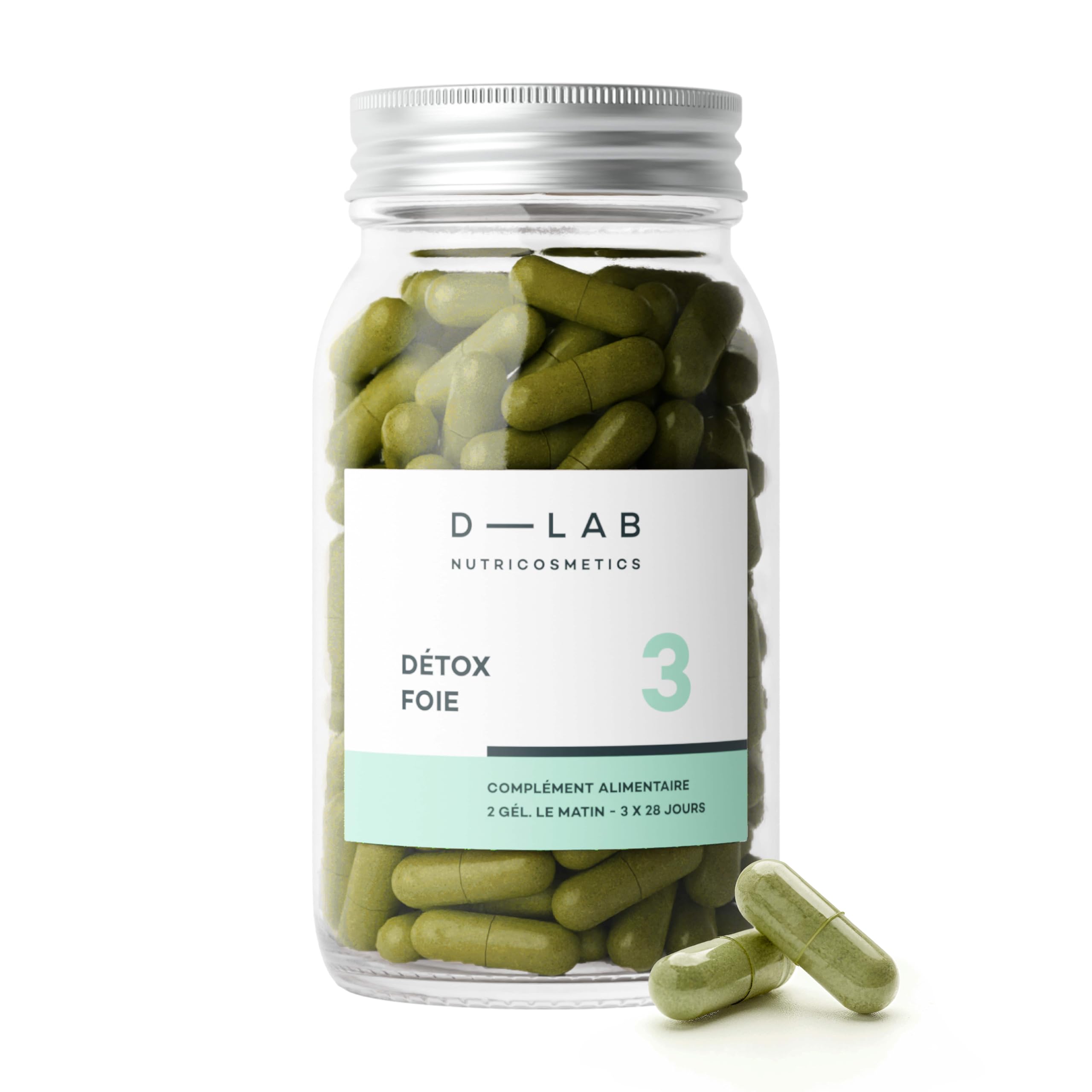 D-LAB Détox Foie – Dépollution et Élimination des Métaux Lourds : Artichaut, Chardon-Marie, Pissenlit et Desmodium