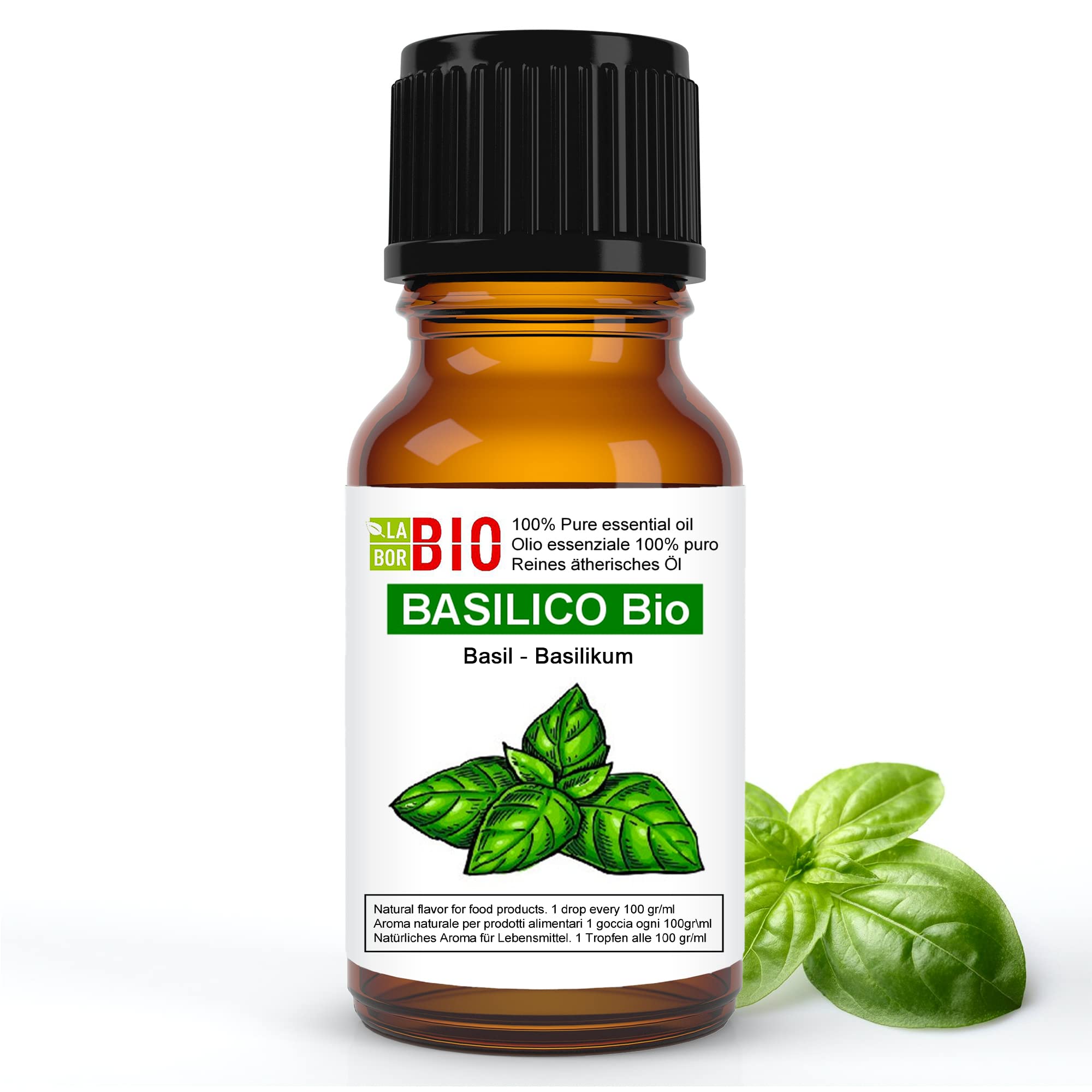 Huile Essentielle Basilic Bio 10 ml – Laborbio – Digestion