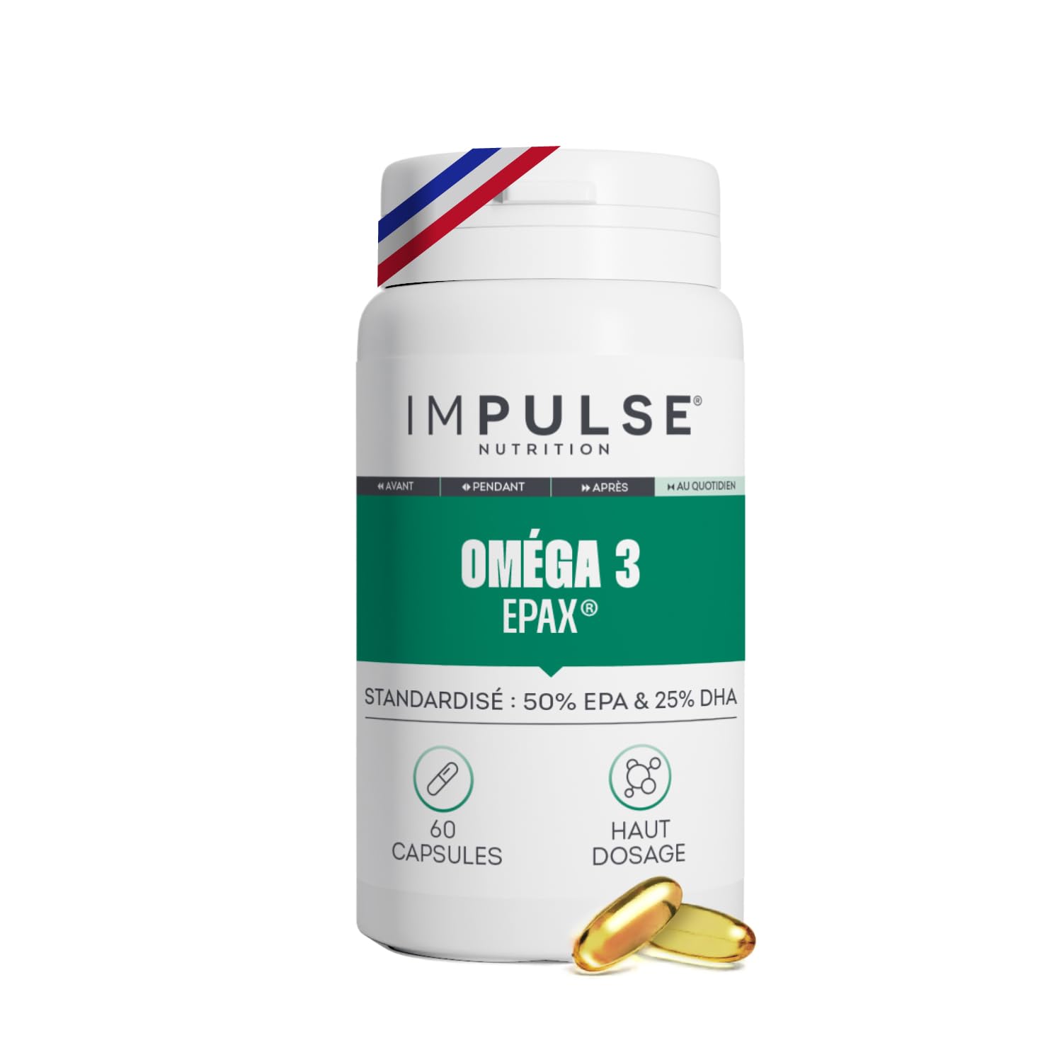 Oméga 3 EPAX® 1000mg EPA, 500mg DHA – Impulse nutrition  – Soutien du système nerveux