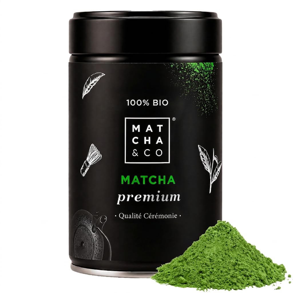 Thé matcha Bio – Matcha & co – 80 g – Énergie naturelle et métabolisme