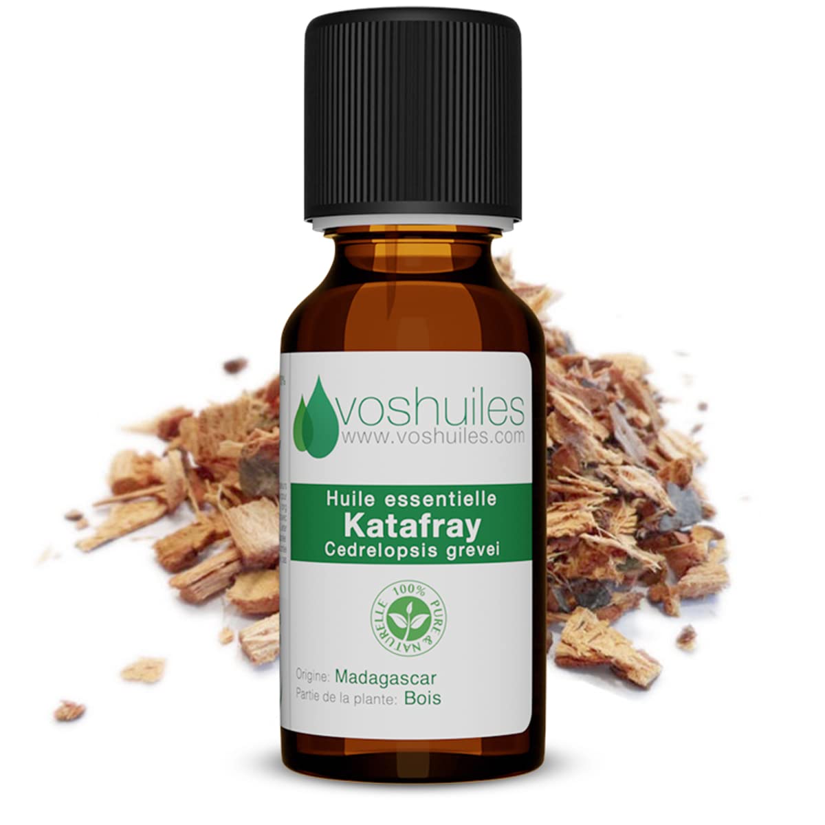 Huile essentielle de Katafray – Voshuiles.com huiles essentielles & vegetales – 20 ml HEBBD – Tonifiant, Stimulant, Douleurs