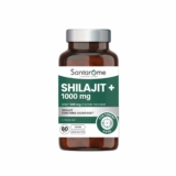 Complexe Shilajit + Poivre noir – Santarome bio – 60 Gélules – 1000 mg Acide Fulvique – Énergie – Testé sans métaux lourds