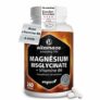 Magnésium Bisglycinate avec Vitamine B6, Haute Absorption, Réduction Fatigue et Stress, Sommeil et Système Nerveux