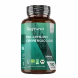 Psyllium Blond Bio 180 Gélules Vegan – Plantago Ovata
