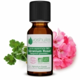 Huile Essentielle de Géranium Rosat Bio 5ml – Voshuiles.com – Soin de la peau et antimoustique