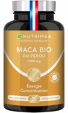 Maca Bio 1500 mg – Laboratoires nutrimea – Soutien de l&rsquo;énergie et du tonus, Régulation hormonale