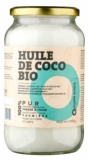 Huile de Coco Bio CocoNativo 1000ml (1L) – Extra Vierge et non Raffinée – Idéale Pour Les Cheveux, Le Corps et Cuisine