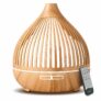 Diffuseur d&rsquo;Huile Essentielle avec télécommande 3 minuterie, 7 Couleurs LED, Ultrasonique – Cozary – 400 ml