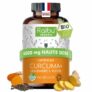 Curcuma Gingembre Poivre noir – Raibu – 180 gélules – Anti inflammatoire, bien-être articulaire, santé du foie, immunité